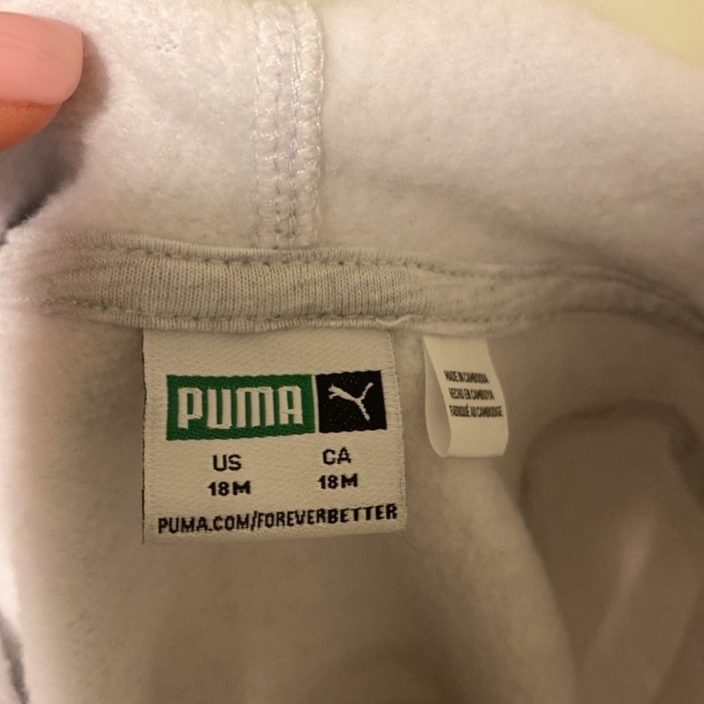 Kids puma zip up hoodie and joggers set - Picture 5 of 8